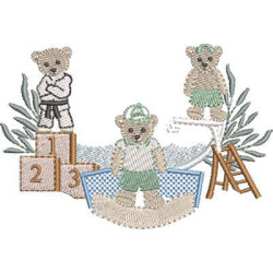 Embroidery Design Champions Sports Bears