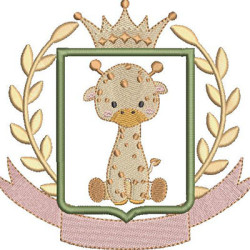 MOLDURA SAFARI GIRAFA BEBÊ 2