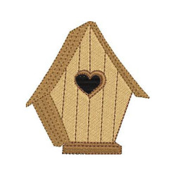 Embroidery Design Birdhouse 2