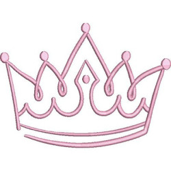 Diseño Para Bordado Corona 16 Cm