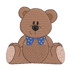 Diseño Para Bordado Oso Sentado