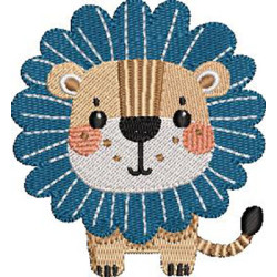 Diseño Para Bordado Pequeño León 7 Cm