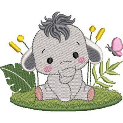 Diseño Para Bordado Safari De Elefante 1