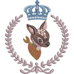 Embroidery Design Baby Deer In The Frame..