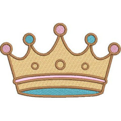 Embroidery Design Children's Crown 10 Cm..