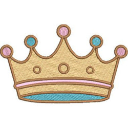 Matriz De Bordado Coroa Infantil 10 Cm