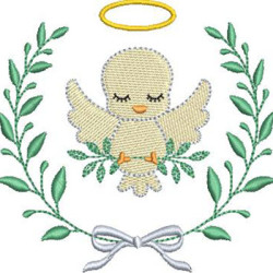 Embroidery Design Marco Con Niños Del Divino Espíritu Santo 1