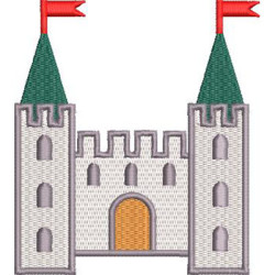 Diseño Para Bordado Castillo De 9 Cm