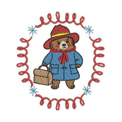 Embroidery Design Bear With A Hat 2