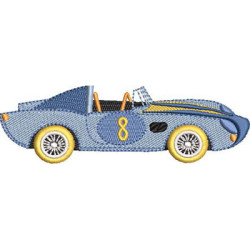 Matriz De Bordado Carro De Corrida Infantil 2