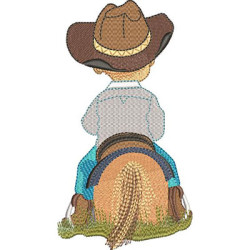 Matriz De Bordado Cowboy Mirim