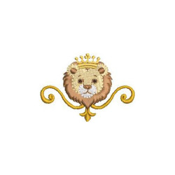 Matriz De Bordado Leão Ornamento 6 Cm