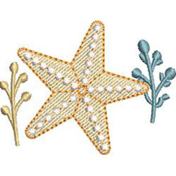 Matriz De Bordado Estrela Do Mar 5  Cm