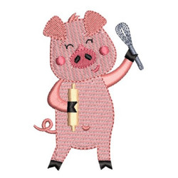 Embroidery Design Pork Cook 4