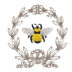 Embroidery Design Bee In The Frame
