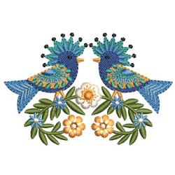 Embroidery Design Scandinavian Birds
