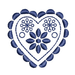 HEART SCANDINAVIAN FOLK ART 2