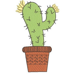 Matriz De Bordado Cactus 21