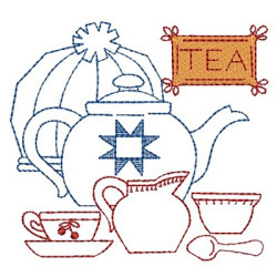 Diseño Para Bordado Cocina Del Campo Tea