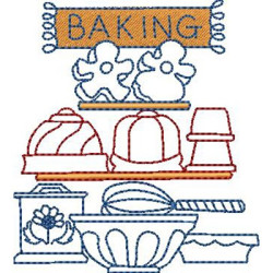 Matriz De Bordado Cozinha De Campo Baking