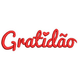 Matriz De Bordado Gratidão 4