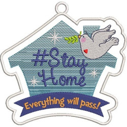 PACKAGE 6 EMBROIDERED #STAYHOME