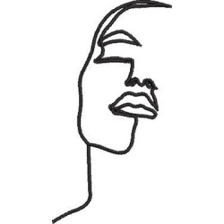 Embroidery Design 5 Continuous Sketches Contemporary Cubism 5