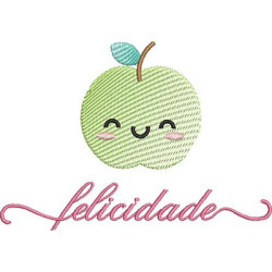 Matriz De Bordado Frutinha Rippled Felicidade
