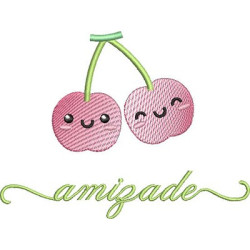 Embroidery Design Fruit Rippled Friendship