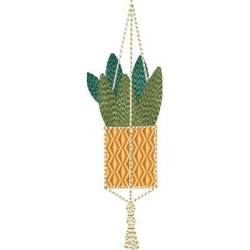 MACRAME PENDIENTE FLORERO 15