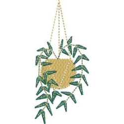 MACRAME PENDIENTE FLORERO 3