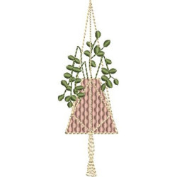 MACRAME PENDIENTE FLORERO 14