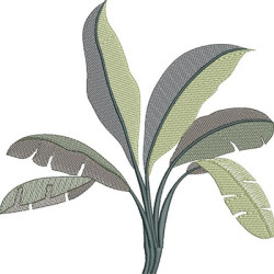 Embroidery Design Banana Tree 2