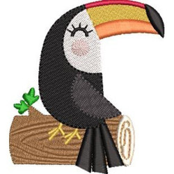 Embroidery Design Cute Toucan