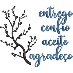 ENTREGO CONFIO ACEITO AGRADEÇO