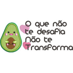 Diseño Para Bordado Lindo Aguacate Motivacional 5