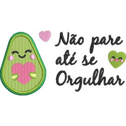 Diseño Para Bordado Lindo Aguacate Motivacional 4