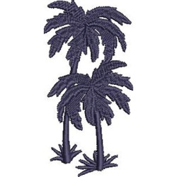 Embroidery Design Pair Of Coconut Trees 3
