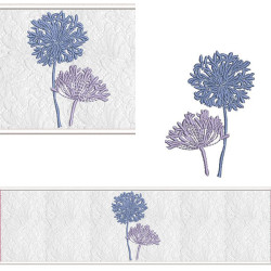 SET LAVABO TOWEL FLORAL 2