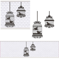 Embroidery Design Set Lavabo Towel Cages