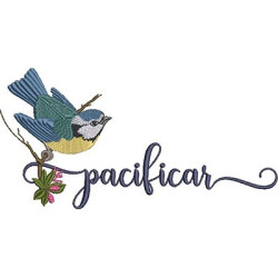 Diseño Para Bordado Pájaro Pacificar