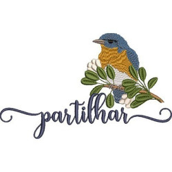 Embroidery Design Bird Share