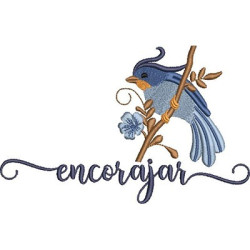 Embroidery Design Bird To Encourage