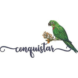 Diseño Para Bordado Pájaro Conquistar