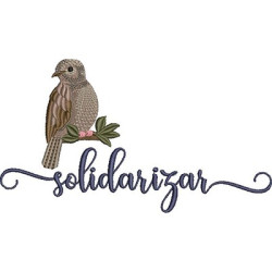 Diseño Para Bordado Pájaro Solidarizar