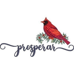 Diseño Para Bordado Pájaro Prosperar