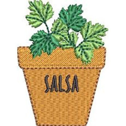 Embroidery Design Parsley Seasoning Vessel