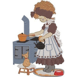 GIRL COOKING