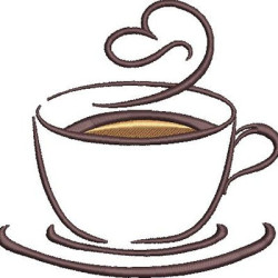 Embroidery Design Cup Of Coffee