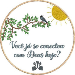 Embroidery Design Have You Connected With God Today?